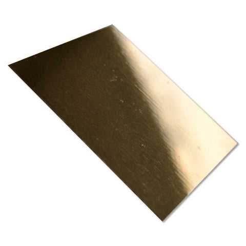 ALUMINIO LAMINA 30,5 X 61 CM ORO BRILLO ESPEJO