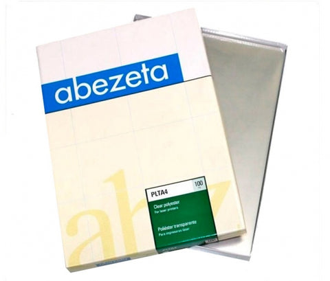 POLIESTER INK-JET A4 50 HOJAS  transparente