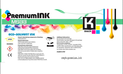 BAG PREMIUN INK MS33 1 LITRO NEGRO