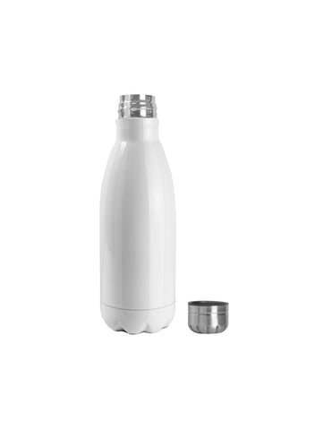 BOTELLA SUBLIMACION BLANCA DE ACERO INOXIDABLE 750ML.