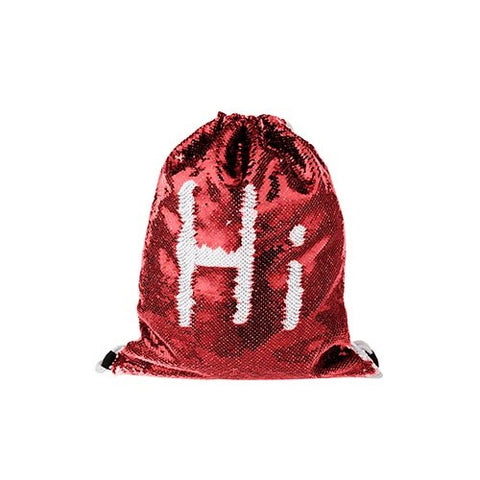MOCHILA LENTEJUELAS BLANCO / PLATA