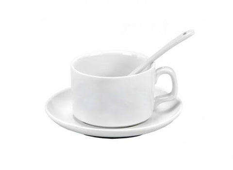 TAZA CAFE CON PLATO Y CUCHARA 5 OZ