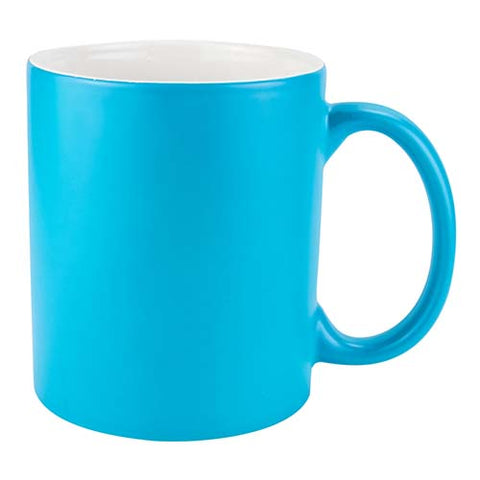 TAZA SUBLIMACION AZUL FLUORESCENTE MATE