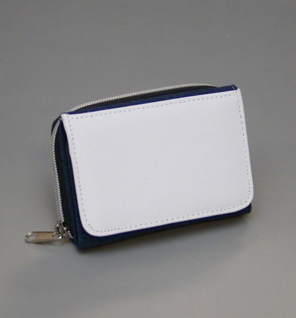 BILLETERO TELA VAQUERO  11,7 x 7,5 cm area imp.