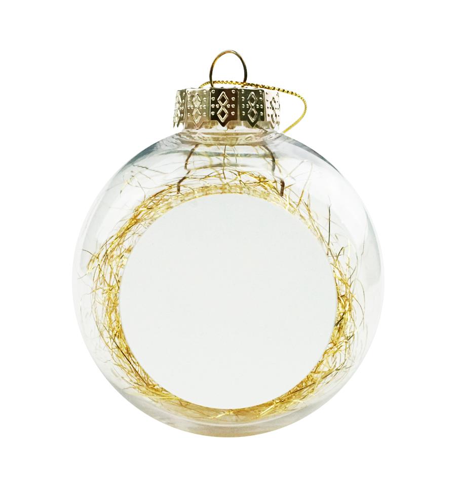 BOLA DE NAVIDAD ORO SUBLIMACIÓN