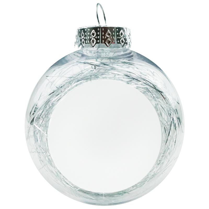 BOLA DE NAVIDAD PLATA SUBLIMACIÓN