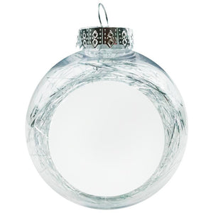 BOLA DE NAVIDAD PLATA SUBLIMACIÓN