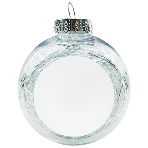 BOLA DE NAVIDAD PLATA SUBLIMACIÓN
