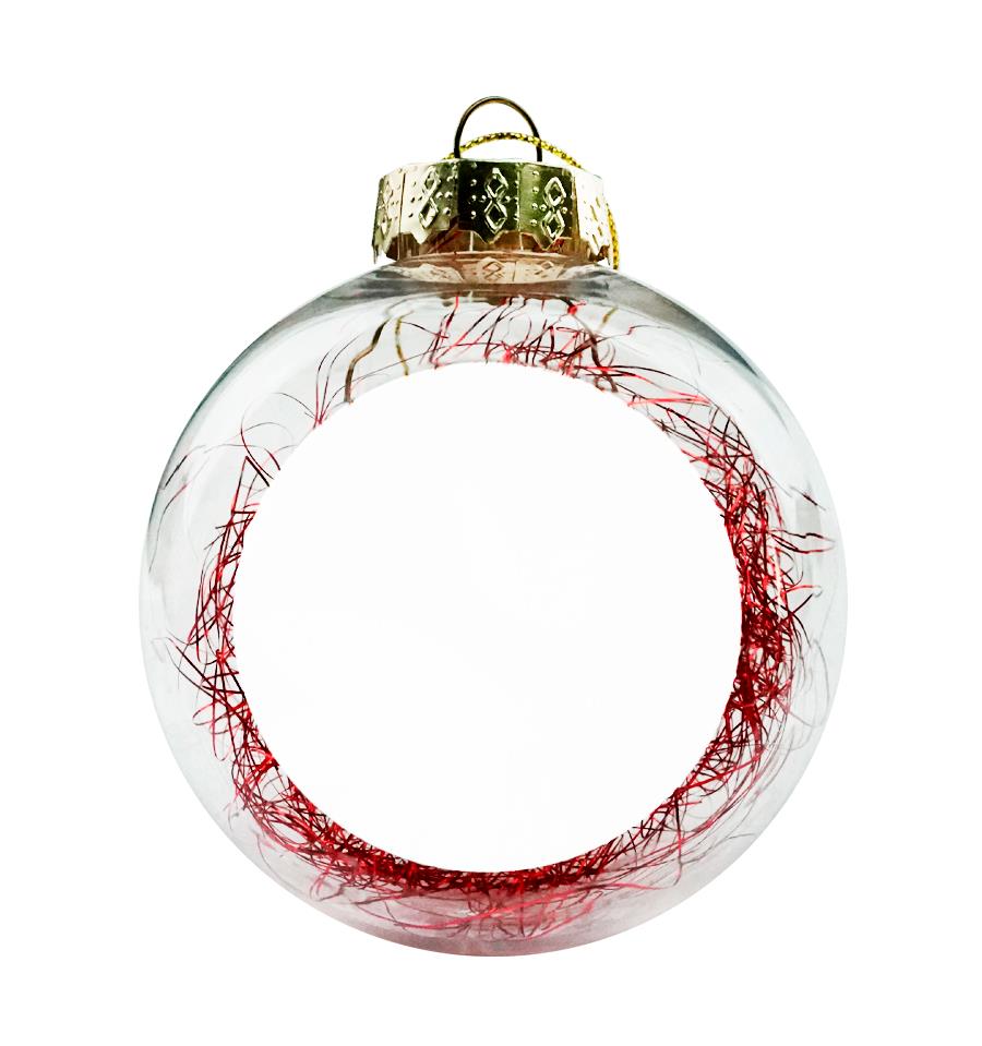 BOLA DE NAVIDAD ROJA SUBLIMACIÓN