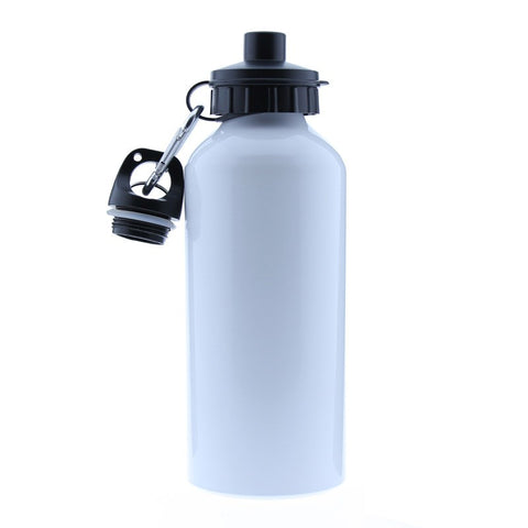 BOTELLA ALUMINIO BLANCA 600ML CON DOSIFICADOR