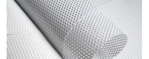 MTS/2 LONA BLANCA PERFORADA MATE 510 GR 1.60 X 25