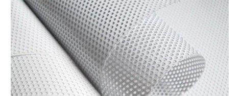 MTS/2 LONA BLANCA PERFORADA MATE 510 GR 1.60 X 25