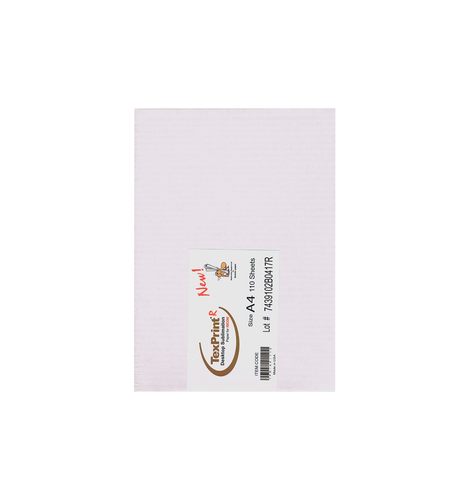 TRANSFER TEXPRINT TPR RICOH 120gr. CAJA A4 110 HOJAS