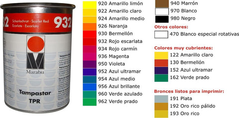 TAMPASTAR TPR ESCARLATA 932 1 KG