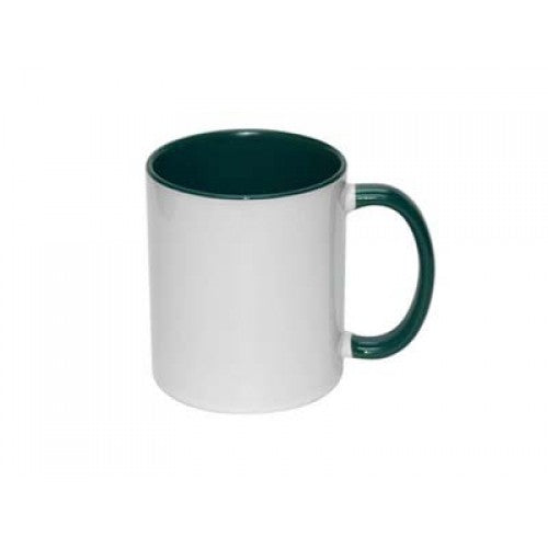 TAZA SUBLIMACION VERDE OSCURO