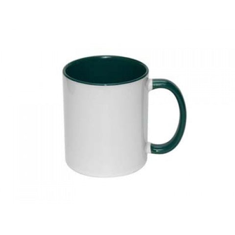TAZA SUBLIMACION VERDE OSCURO